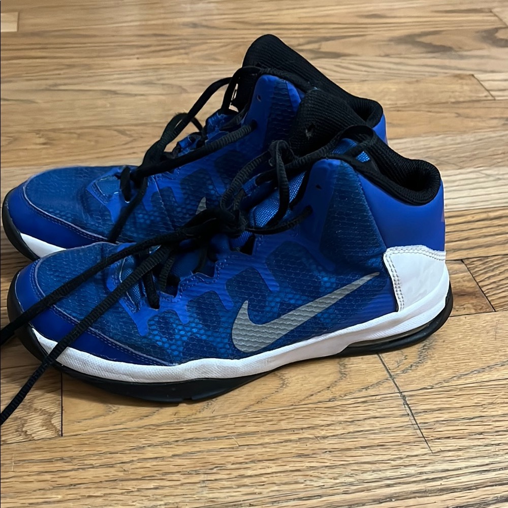 Nike Blue and Black Basketball Shoes